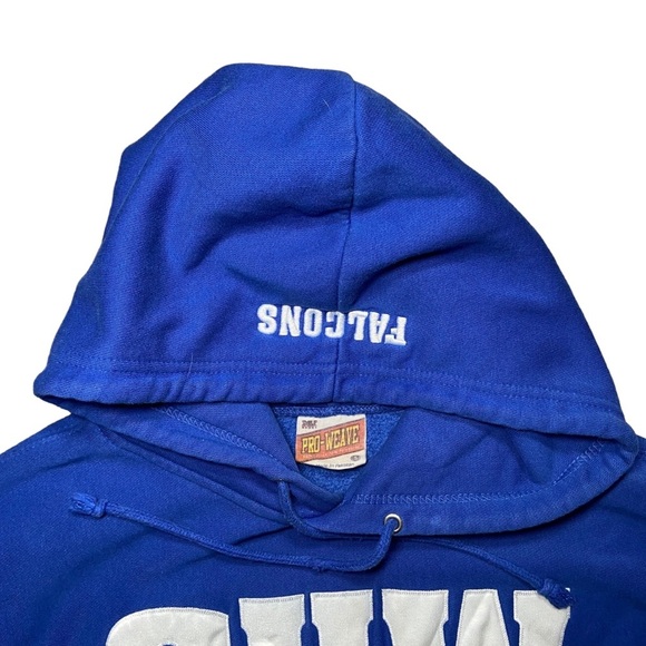 Vintage Wisconsin Falcons Hoodie Embroidered Concordia University Logo CUW Small - Picture 3 of 4